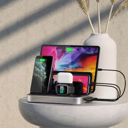 6-in-1 iPhone iPad AirPods Apple Watch Charging Station (NIB)