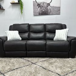 Ridgewin Leather Couch Recliner - Free Delivery 