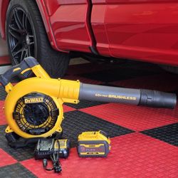 DEWALT Battery-Powered Handheld Leaf Blower Kit: FLEXVOLT 423 cfm Max. Air
