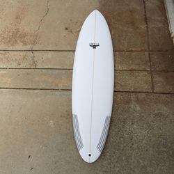 6'2" Tri/Twin + Trailer Fin Mini Mid Length Surfboard Similar To Lost Quiver Killer New 