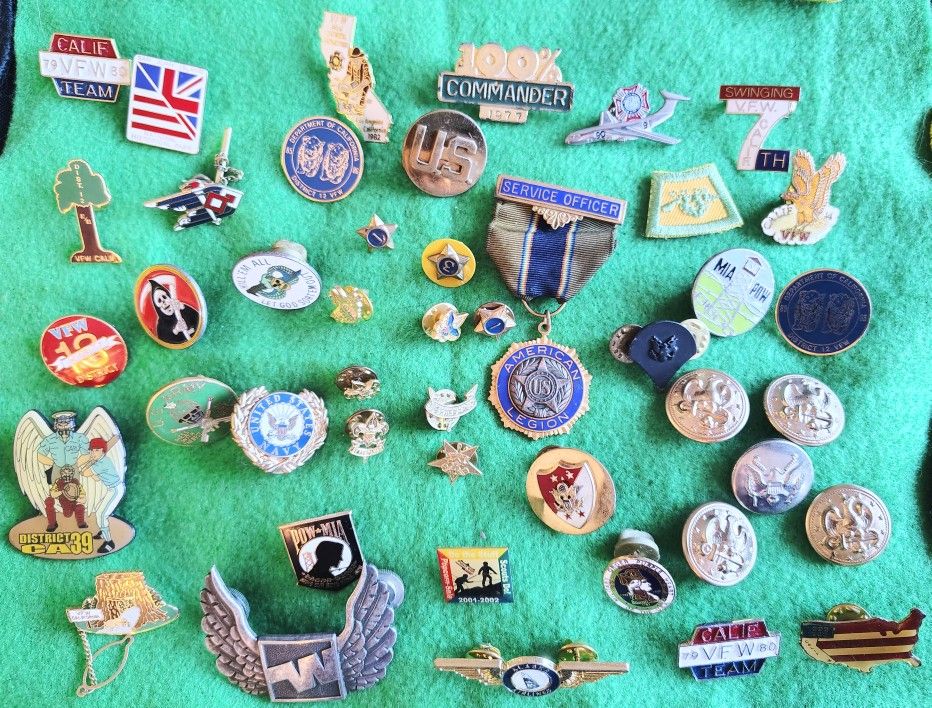 Antique Military Pins 