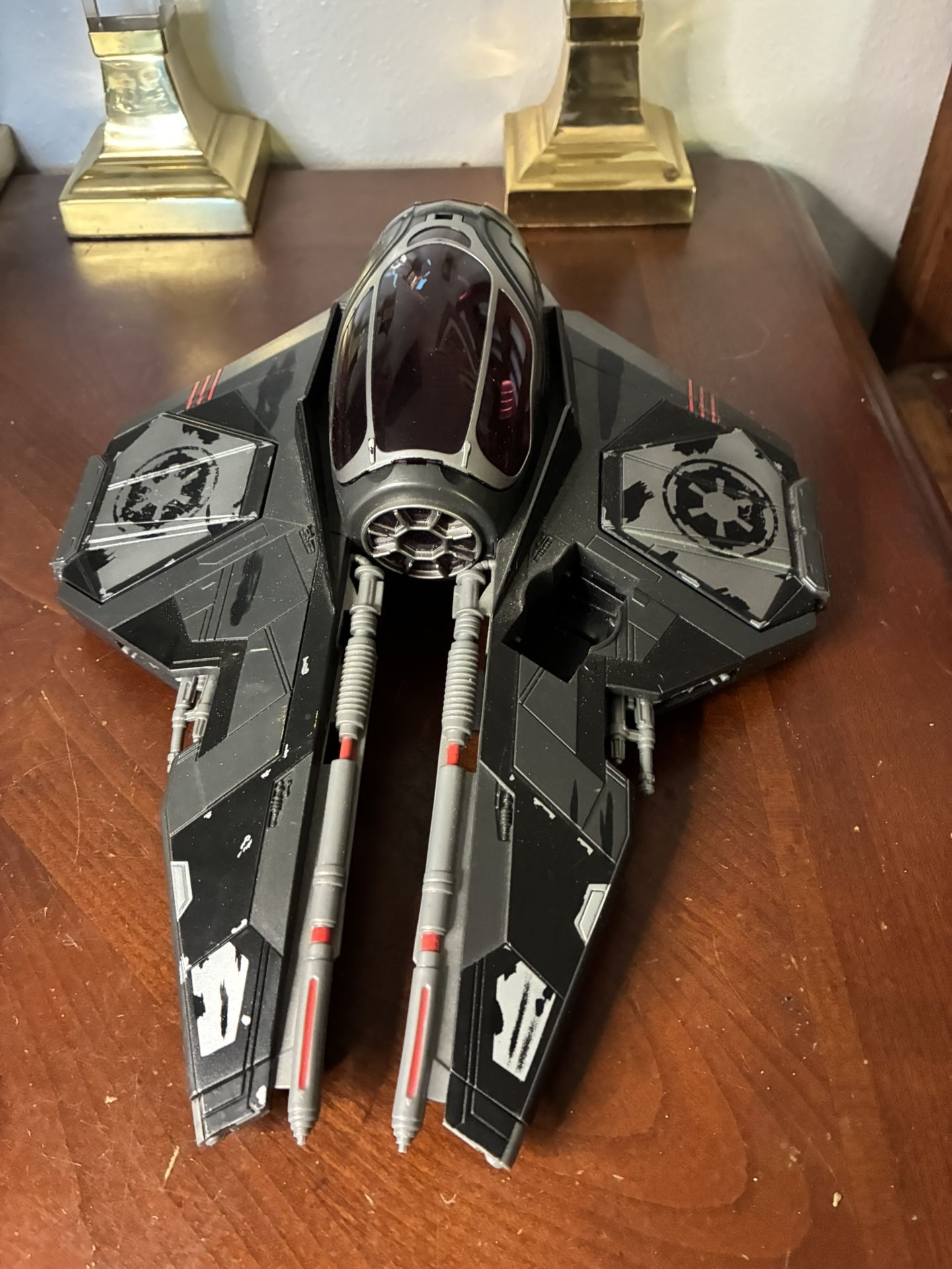 Star Wars Darth Vader’s Sith Starfighter 30th Anniversary Hasbro 2004 **sold as pictured **