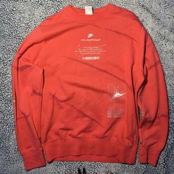 Nike Physical Enlightenment Series Longsleeve Size Medium Orange Colorway