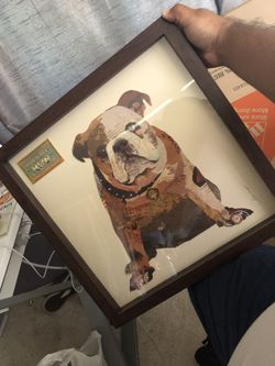 Bulldog Picture frame Decoration