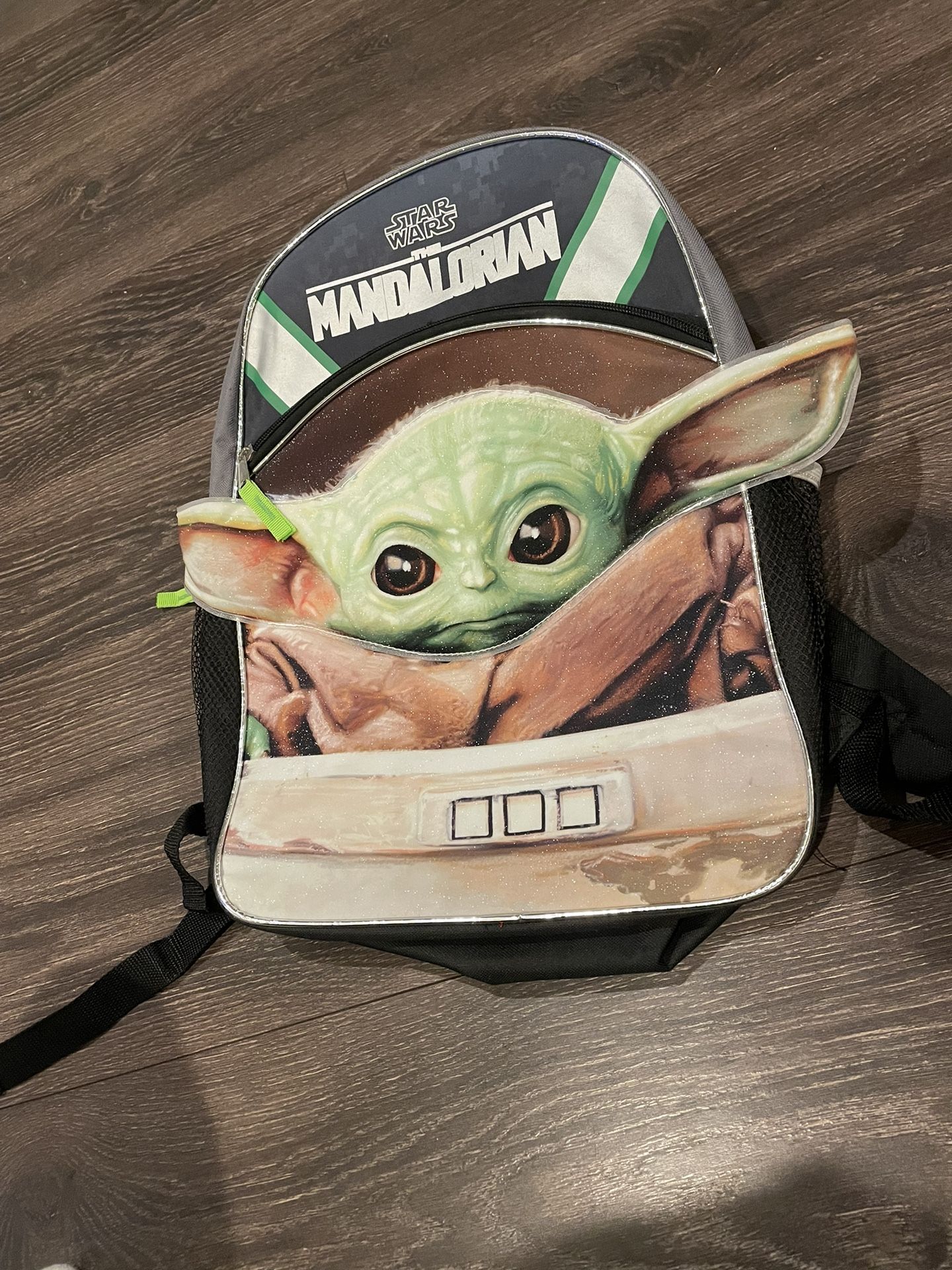 Star Wars The Mandalorian Baby Yoda Grogu  Backpack. Great condition. 16”x 12”