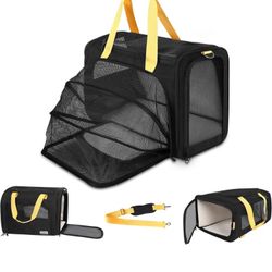  *NEW*(796) pidipiti 19 x 13.5 x 9.5 TSA Approved Large pet Carrier for cat and Small Dog up to 12-15