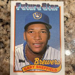 Gary Sheffield Topps 343 Baseball Card