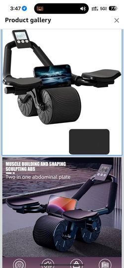 Uota Ab Roller Wheel with Elbow Support, Automatic Rebound Abdominal Wheel,Ab Roller for Abdominal Exercise Machine,Abs Workout Equipment,Trainer Fitn