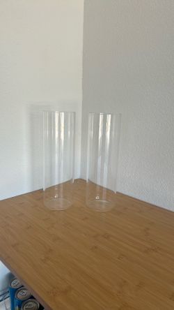 Classic Clear Glass Vases - 12”