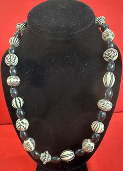 Tribal Inspired Beaded Necklace 