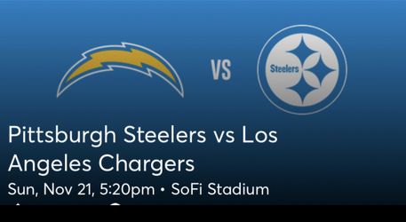 Pit Vs Los Angeles Chargers SOfI Stadium 