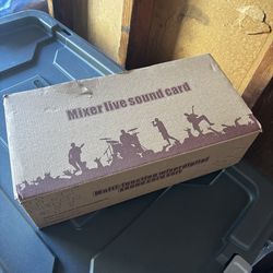 portable live sound card mixer