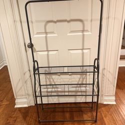 Plant Stand Indoor Outdoor 3 Tier Tall Corner Hanging Plant Shelf Metal Flower Stands