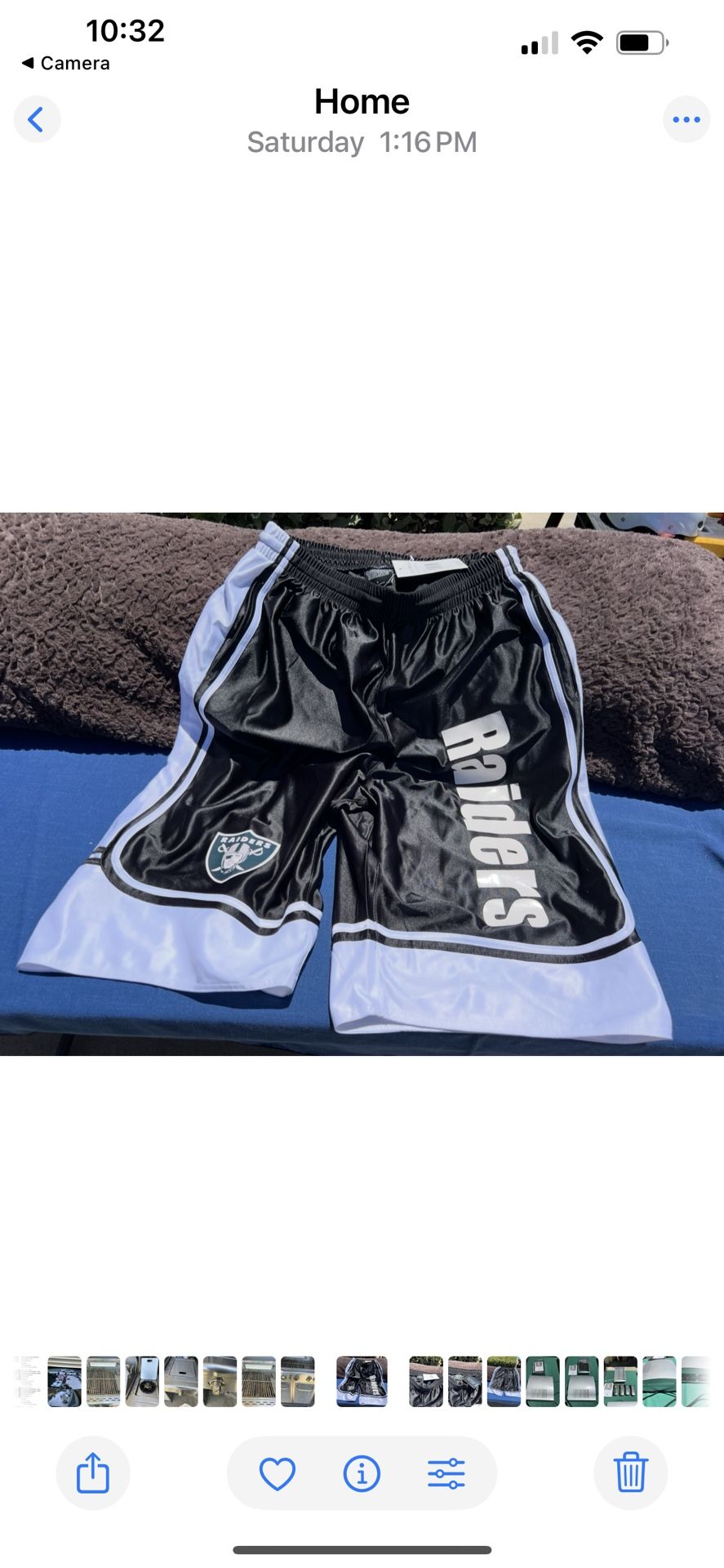Raiders Men’s Shorts New With Tags