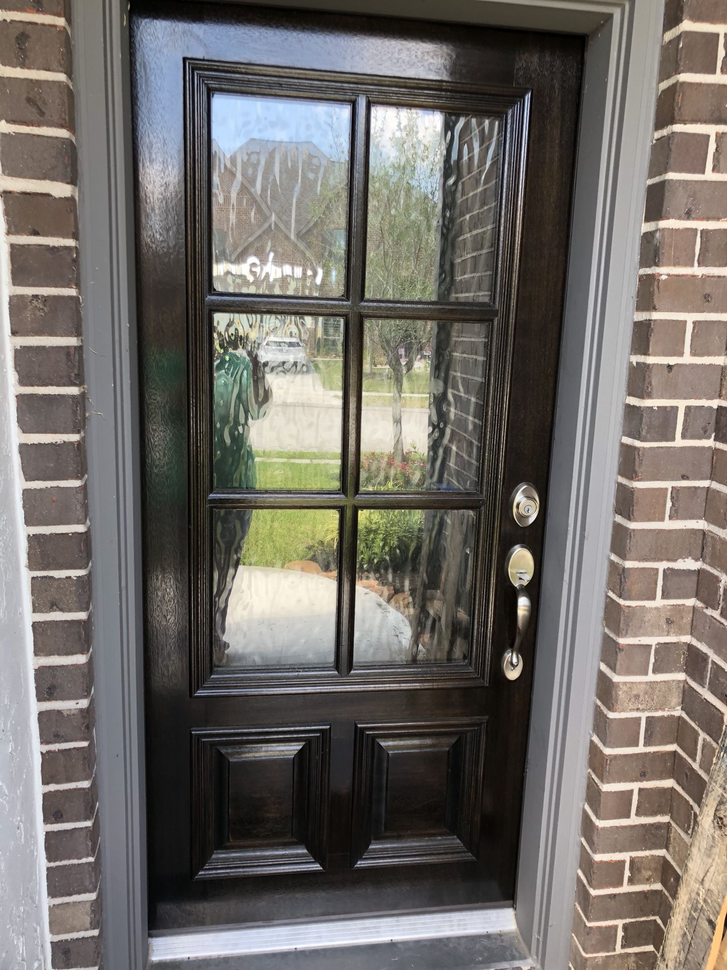 Hoelscher Weatherstrip, 6-lite divided, front door, ebony