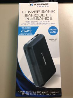 NEW! 10,000 mAh power bank / portable charger.