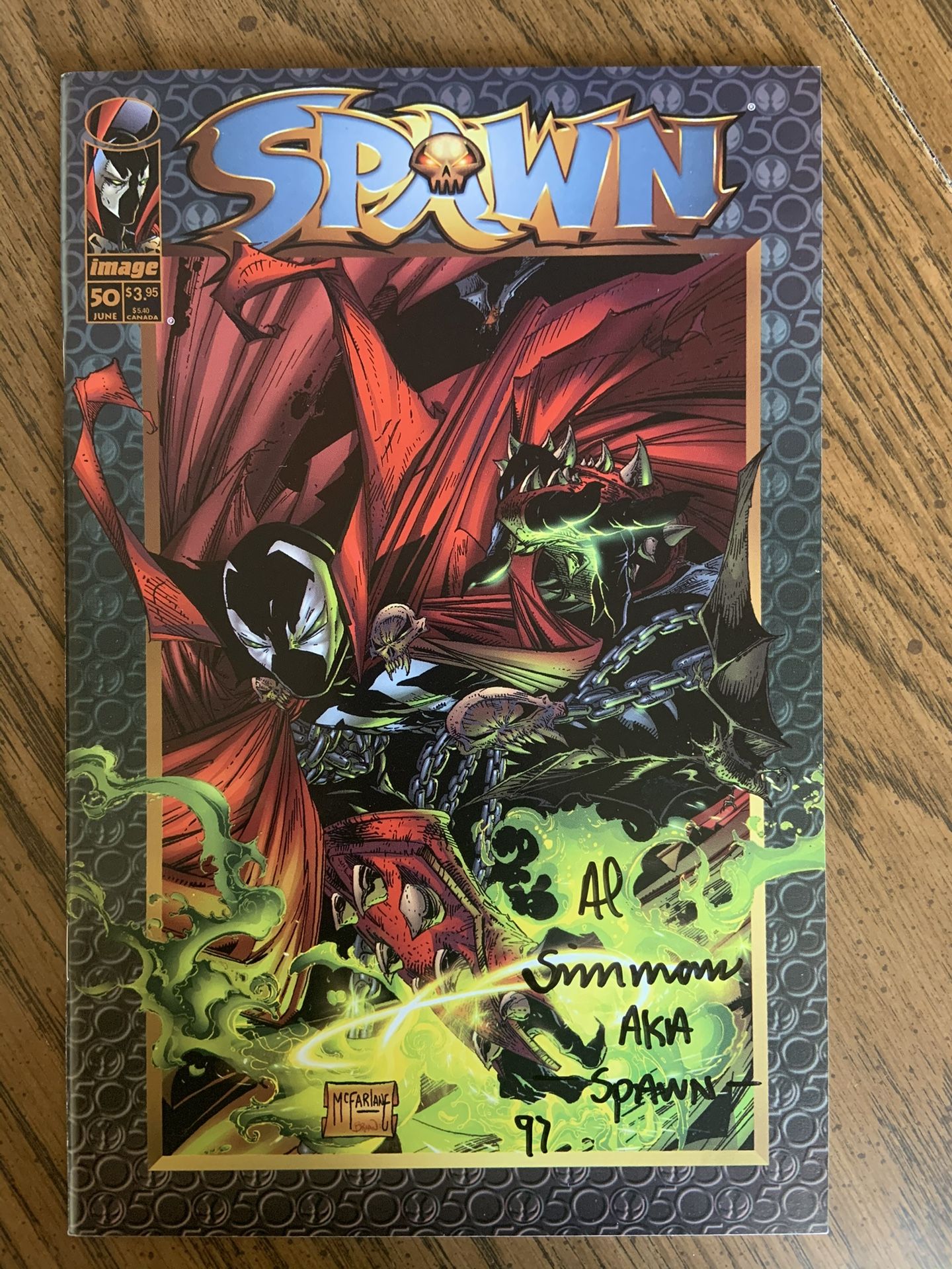 Signed Spawn Comic Book