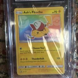 CGC 9.5 ash’s Pikachu black star promo (2017)
