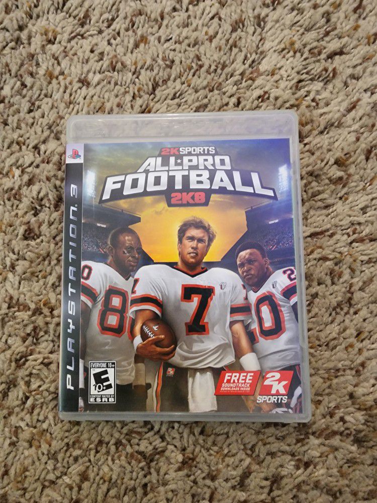 All Pro Football 2k8 For Playstation 3 PS3 