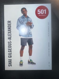 Shai Gilgeous-Alexander Levi's 501 Originals card