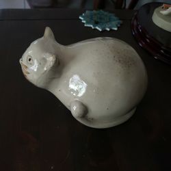 Glazed Pottery Cat.