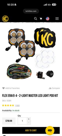 KC hilites Flex 4 Era lights