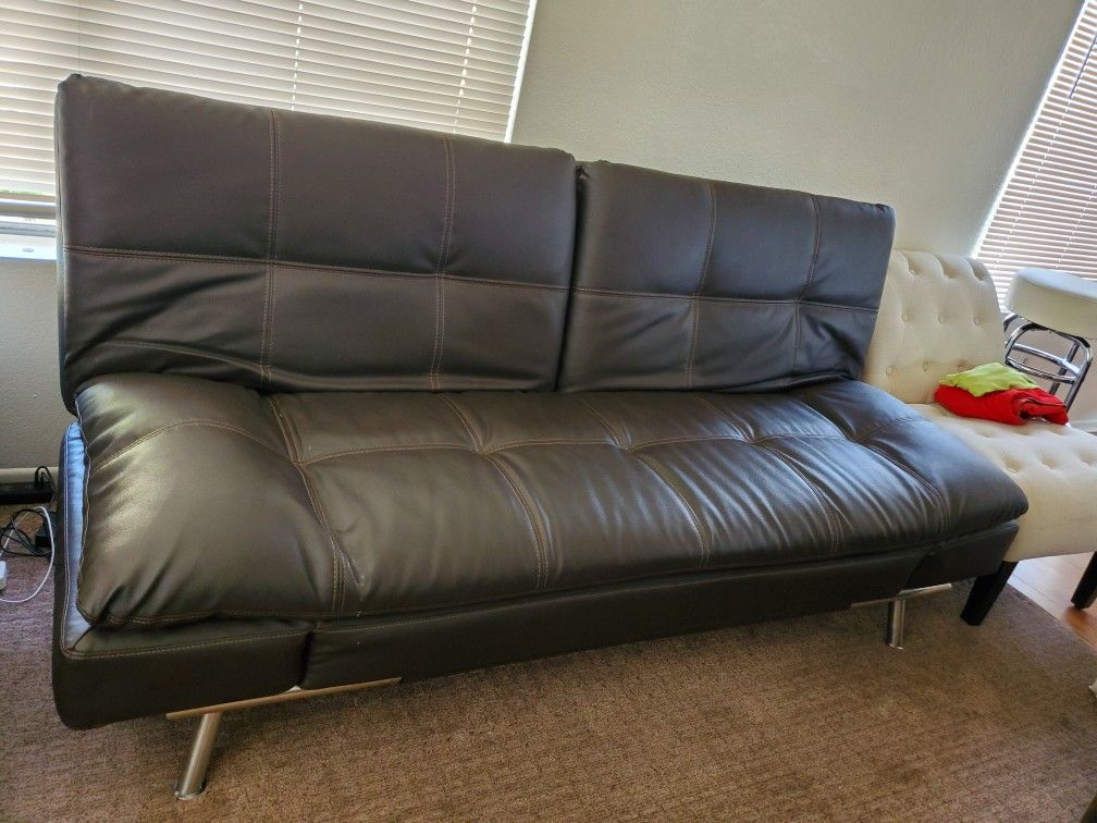 Brown Futon/ Sofa Bed