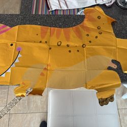 14 Orange Dinosaur Balloons 