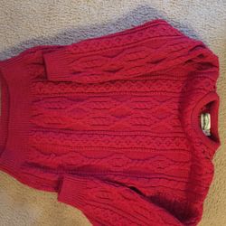 Woman’s unisex 100% wool sweater - Made Ireland Size small