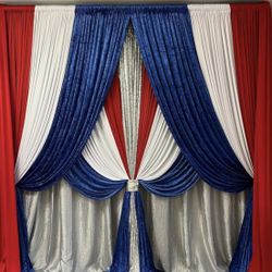 💖Curtains Backdrop For Sale Any Color Any Time 💖