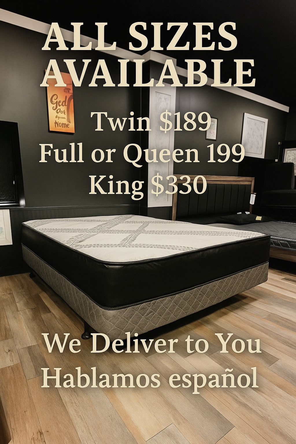 Queen Mattress Come With Free Box Spring - Same Day Delivery