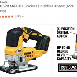Tool Only- New Dewalt 20v Jigsaw