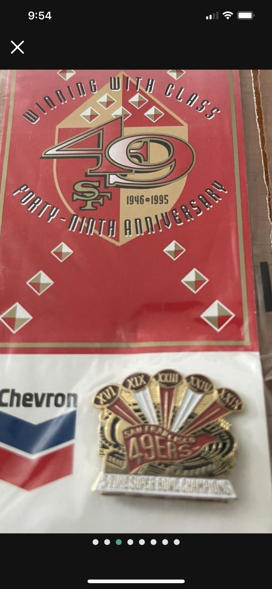 5 TIME SUPERBOWL CHAMPION PIN