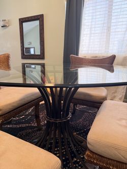 Round Glass Top