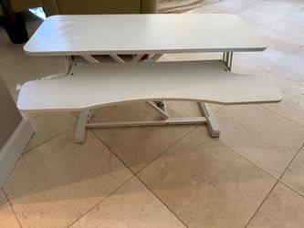 VIVO 36 inch Desk Converter, K Series, Height Adjustable Sit to Stand Riser, Standing Desk