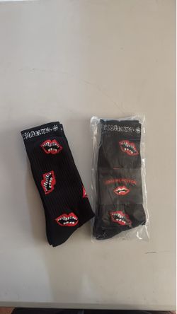 Black Chrome Hearts Socks 🧦  (One Pair)