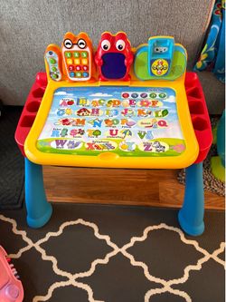 V tech learning activity table