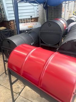 Custom Barrel BBQ Smoker Grill