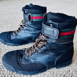 Gucci Leather Combat Boot
