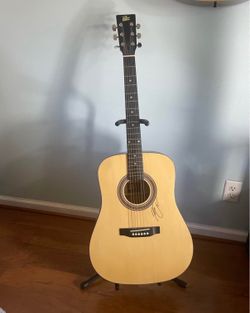 Acoustic guitar Kenny Chesney autographed