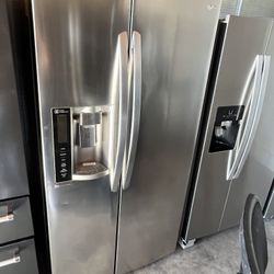 Side By Side LG Stainless Steel