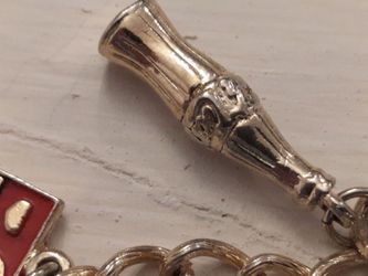 1950s Coca Cola / Coke, Record, Radio, Hotdog Charm Bracelet