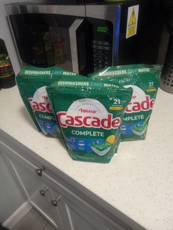 CASCADE DISHWASHER PODS 21 COUNT