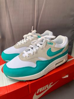 Nike Air Max 1 SC Clear Jade Green White Sneakers Retro Mens 8.5 Used 1 Time! 🔥 QR code authentic