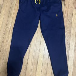 Polo Blue And Yellow Sweatpants Brand New XXL 