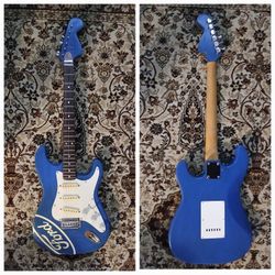 Custom Strat Style Electric Guitar, Plays And Sounds Great 