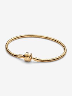 Pandora Barrel Clasp Snake Chain Bracelet
14k gold plating
