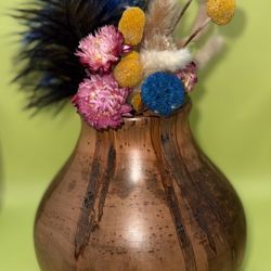 Custom Hand Turned Ambrosia Maple Wooden Vase