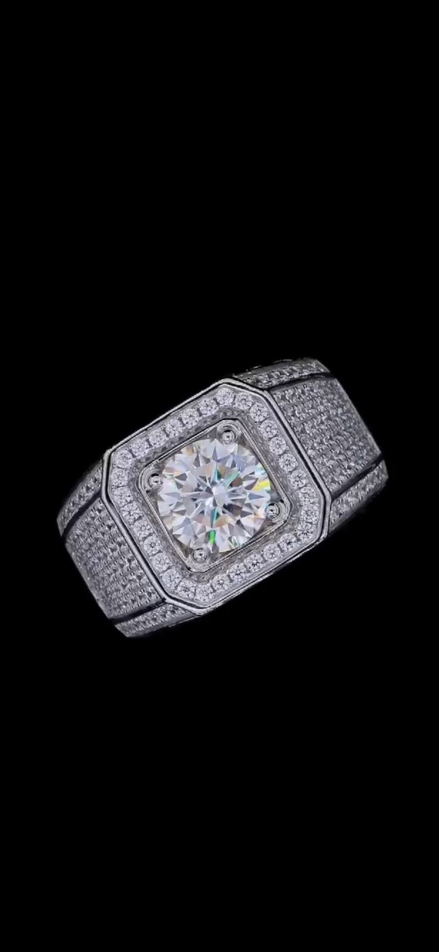 Iced Out Ring Size 10