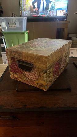 Flower 3 Set Storage Boxes  with Handles